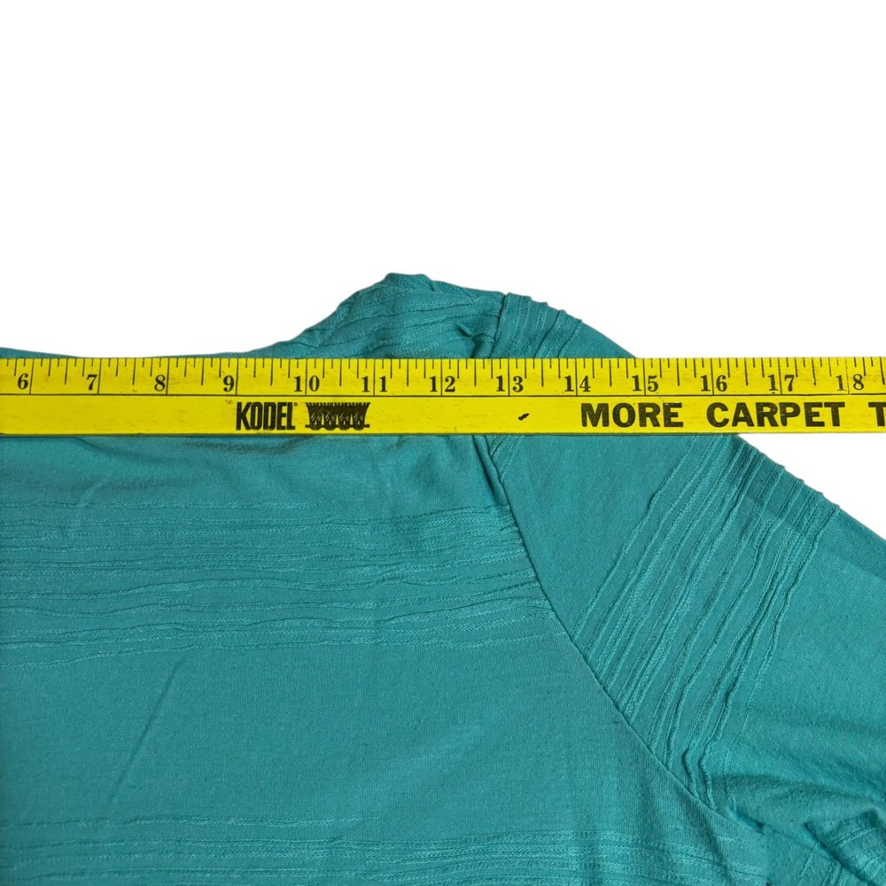 1775 Bell Sleeve Tunic Top Textured Knit Teal Green Women's Size S‎ - Picture 8 of 11